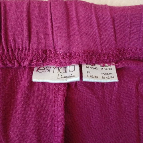 Esmara lingerie women's pajama set, medium, blue and pink