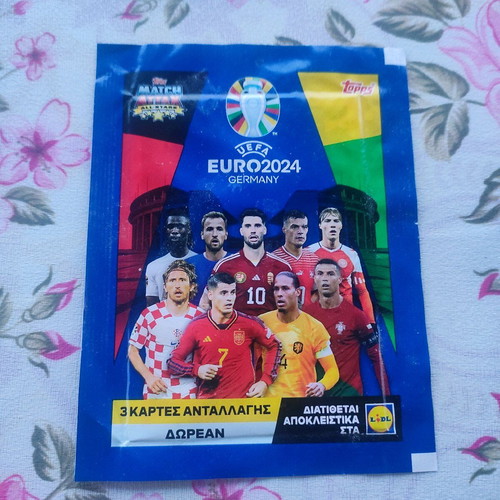 Euro 2024 collectible cards new, pack of 3