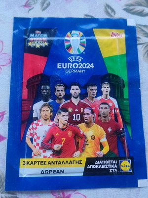 Euro 2024 collectible cards new, pack of 3