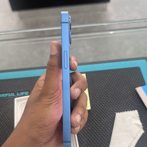 iPhone 13 Like New, 128GB, 99% Battery, Blue, With Box and Charger