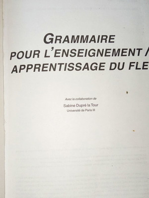 French grammar used, Universite de Paris III, 278 pages