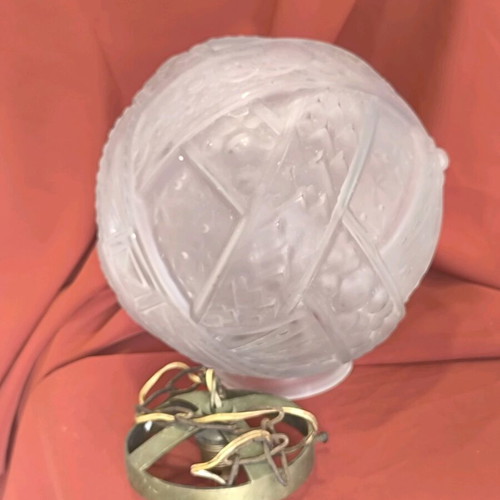 Vintage lamp glass shade used 1930-1950