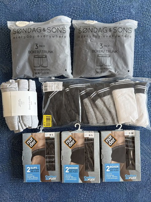 Men's underwear new, brands SONDAG & SONS, Nur Der, Pier One, H&M, sizes M-L