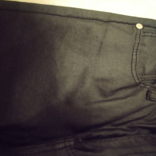 Waxed black pants slim fit like new