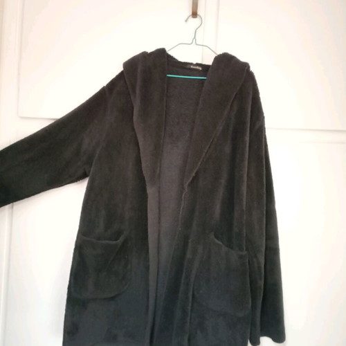 Long coat "provataaki" like new, black, one size oversized