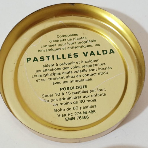 Strepsils and Valda Pastilles small vintage tins used