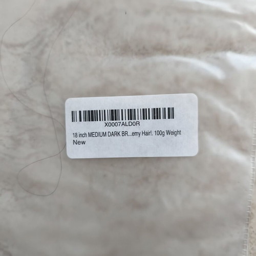 Hair Wefts 100% Natural Medium Dark Brown 18 Inches 10 Pieces 100 Grams New