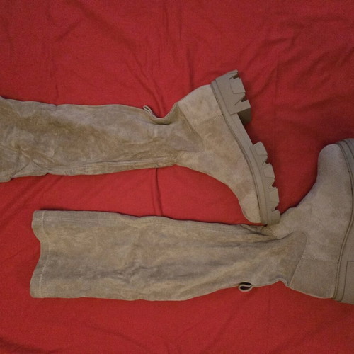 Women's suede beige boots new, size 41