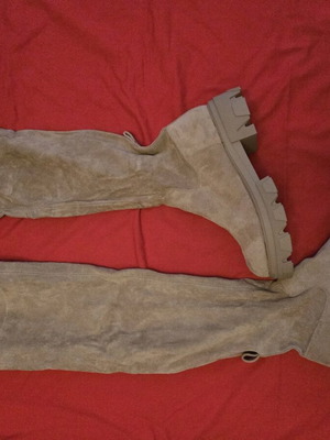 Women's suede beige boots new, size 41