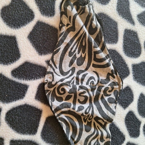 Fabric face mask used, handmade mako washable