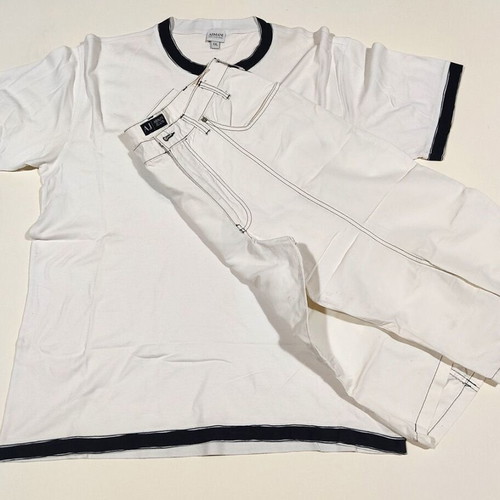 Original Armani Collezioni shirt XXL used, white with bonus shorts