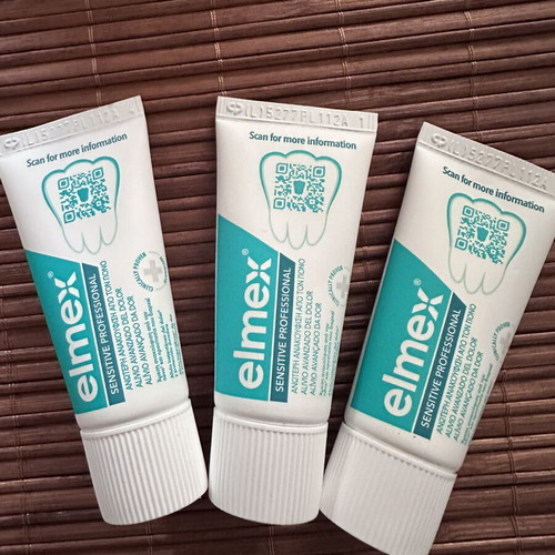 Elmex toothpaste pack of three sealed