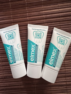 Elmex toothpaste pack of three sealed