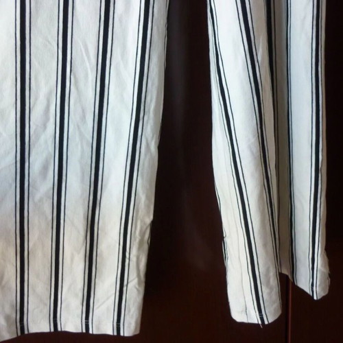 Bershka striped white black jumpsuit size XS used