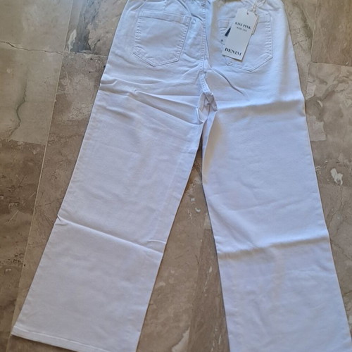 Kiss Pink Wide Leg Women's Pants new, size XL, white