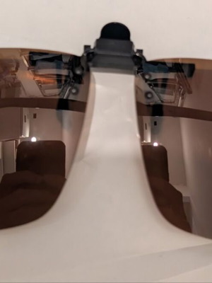 Clip-on polarized glasses lenses CP11, brown