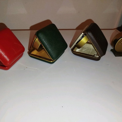 Travel clocks used, set of 4 vintage pieces
