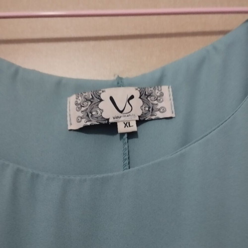 VS sleeveless blouse like new, chiffon, turquoise, XL