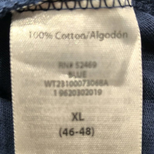 Men's 100% cotton t-shirt XL blue like new