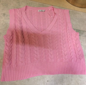pink woman Γυναικείο γιλεκο/καζακα medium