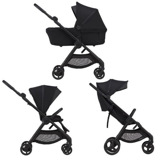 Anex IQ 3-in-1 Baby Stroller like new with car mirror and bag