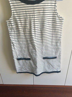 Zara striped short dress M/L like new, black and white