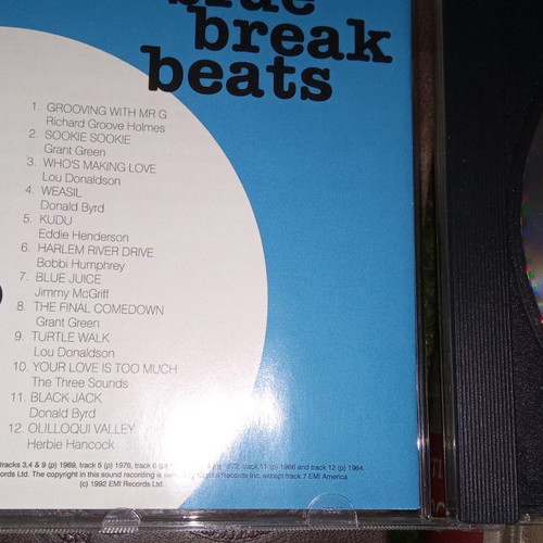 Blue Break Beats CD used, 1992 EMI, jazz