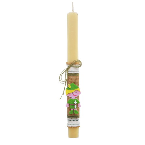 Peter Pan candle new handmade with 3D felt decoration
