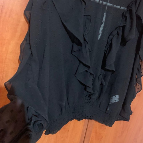 Bershka blouse L new, black