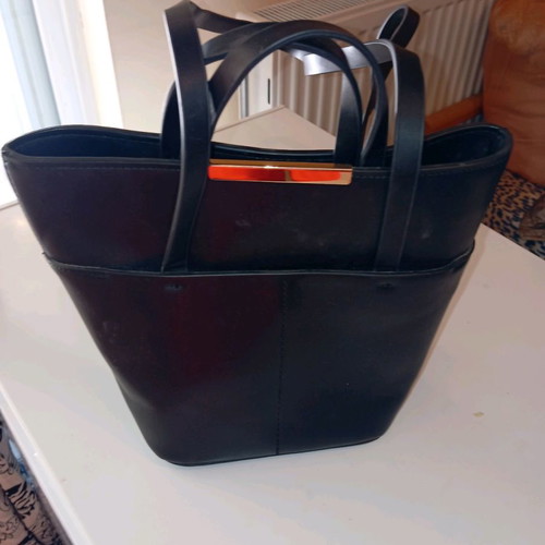 Zara leather bag new and unused, black