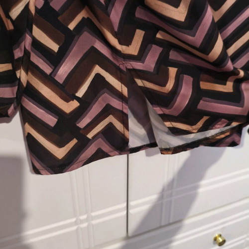 Blouse shirt with colorful print, new, size S
