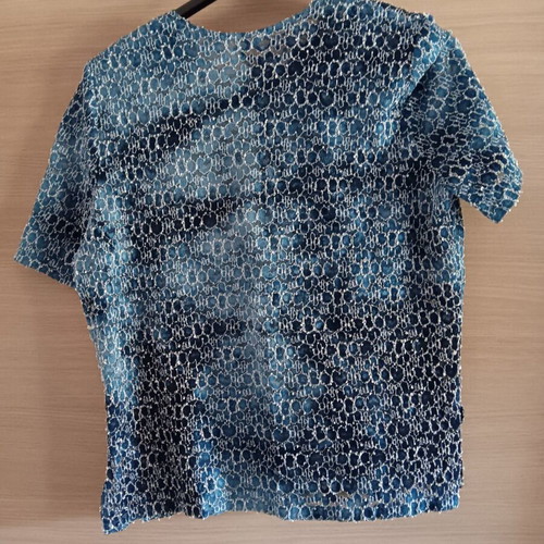 Women's short-sleeve blouse used, blue, sizes L and XL