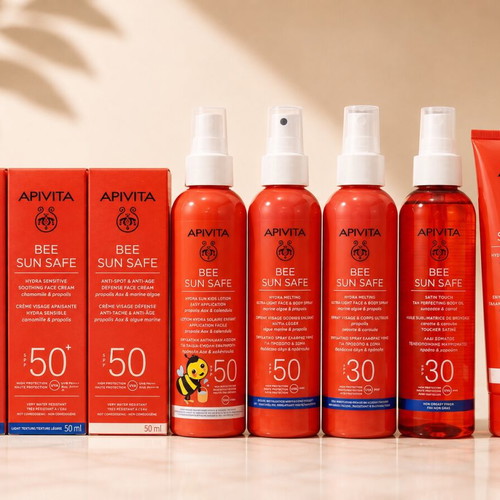 APIVITA Bee Sun Safe large sunscreen set, face & body