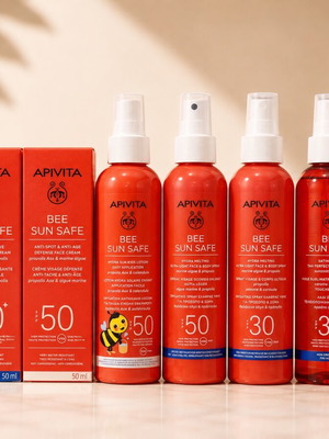 APIVITA Bee Sun Safe large sunscreen set, face & body