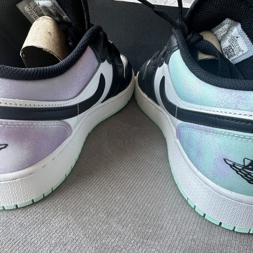 Nike Air Jordan 1 Low SE GS Pastel Tie-Dye New, Size 40