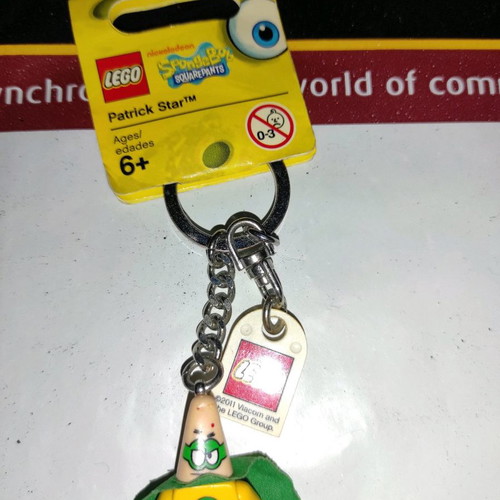 Patrick Star Lego keychain new collectable