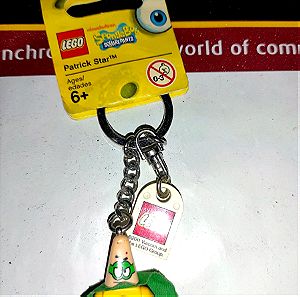 patrick star lego keychain collectable