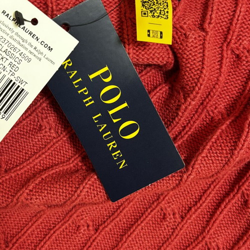 Polo Ralph Lauren cotton sweater new, Nantucket Red, XS-S