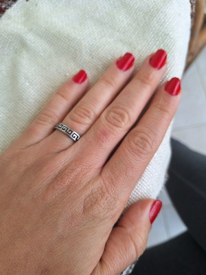 Maiaandros ring used, silver, size 18