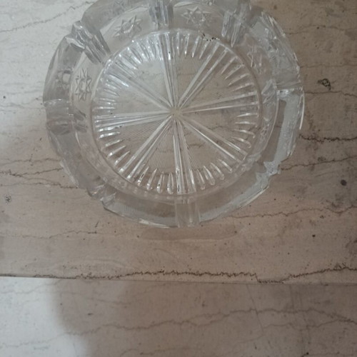 Vase, ashtray and candle holder like new, crystal