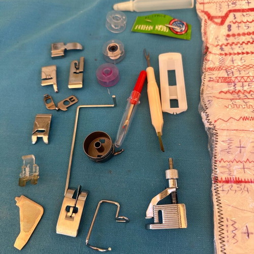 Sewing machine like new with accessories and carrying case