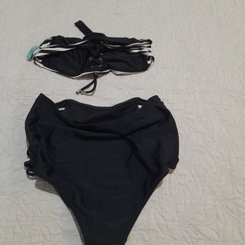 Women's swimsuit S like new, black and white