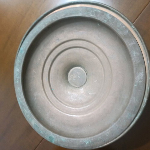 Copper Cooking Pots used, set of two, 30 and 32 cm