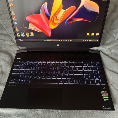 Hp Pavilion 15 gaming laptop used with Ryzen 5 5600H, 16GB RAM, GTX 1650, 512GB SSD