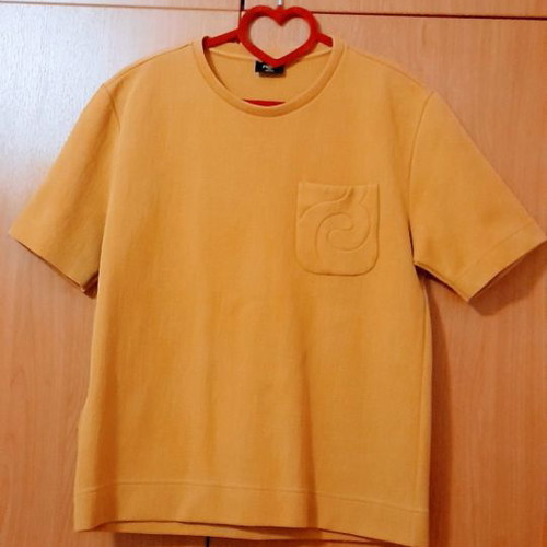 Fendi men's T-shirt new, size S, mustard color
