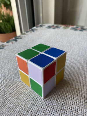 Plastic Skill Cube like new, 5.5x5.5x5.5 cm