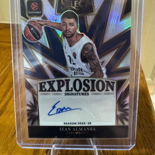 Izan Almansa Explosion Signatures basketball card