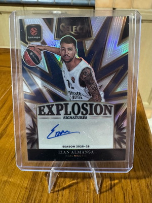 Izan Almansa Explosion Signatures basketball card