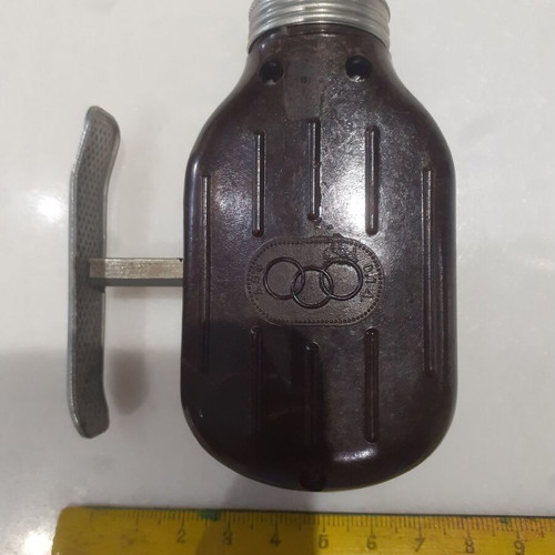 Handheld flashlight with dynamo from the 1950s like new