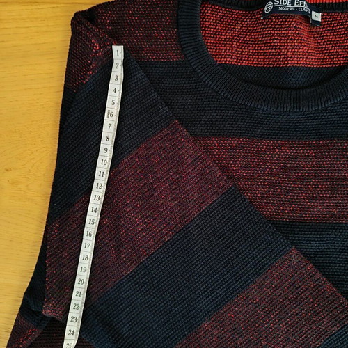 Side Effect men's sweater like new, blue and red, size M